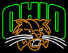 Ohio Bobcats Mascot Logo Neon Light Lamp Sign