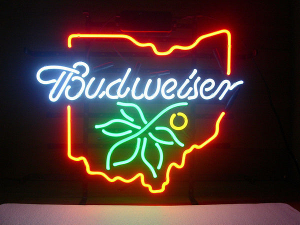 Ohio State Buckeyes Budweiser Neon Light Lamp Sign