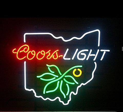 Ohio State Buckeyes Coors Light Neon Light Lamp Sign