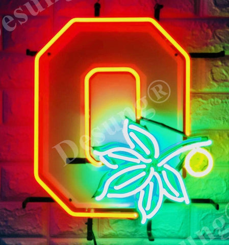 Ohio State Buckeyes Brutus Neon Light Lamp Sign HD Vivid Printing