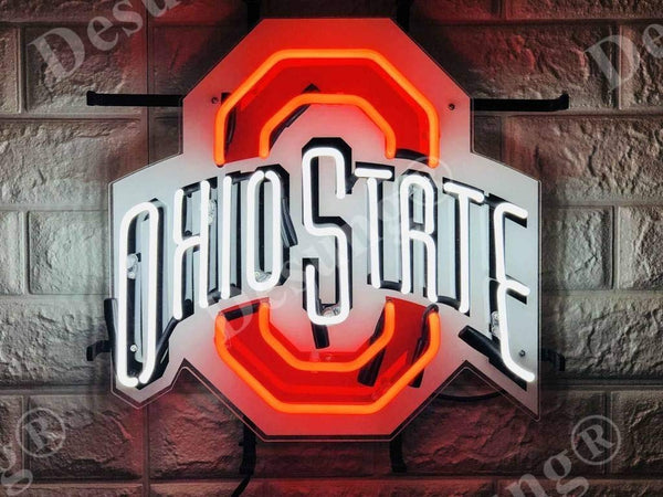 Ohio State Buckeyes Brutus Neon Light Lamp Sign HD Vivid Printing