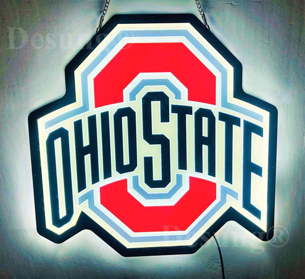 Ohio State Buckeyes 3D LED Neon Sign Light Lamp