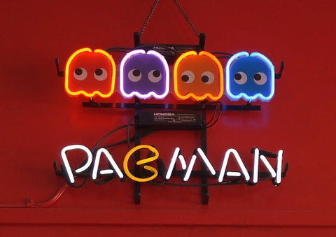 Pac-Man Puck Man Video Game Arcade Neon Light Sign Lamp