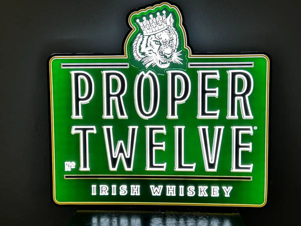 Proper Twelve Irish Whiskey Version II LED Neon Sign Light Lamp