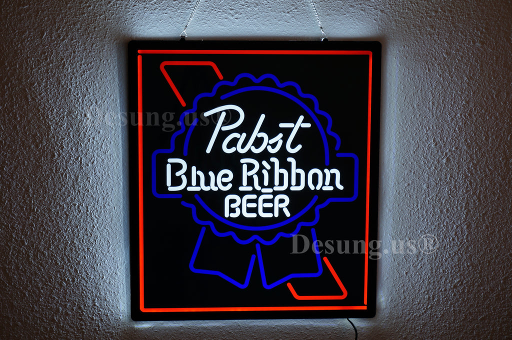 Pabst Blue Ribbon Beer 2D LED Neon Sign Light Lamp – neonsign.us
