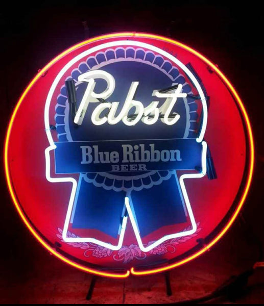 Pabst Blue Ribbon Neon Light Sign Lamp With HD Vivid Printing Technology