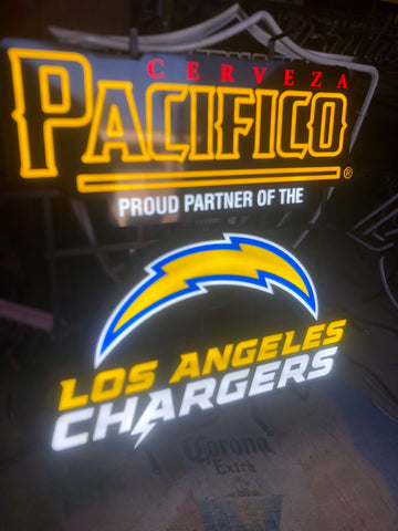 Pacifico Los Angeles Chargers LED Neon Sign Light Lamp