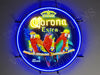 Parrot Party Corona LED Neon Sign Light Lamp