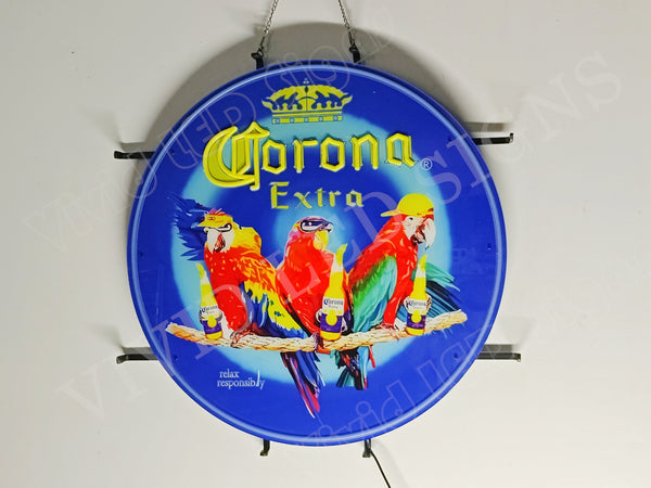 Parrot Party Corona LED Neon Sign Light Lamp