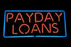 Payday Loans Neon Light Sign Lamp Real Glass Wall Decor