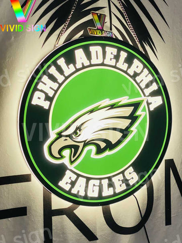 Philadelphia Eagles 3D LED Neon Sign Light Lamp