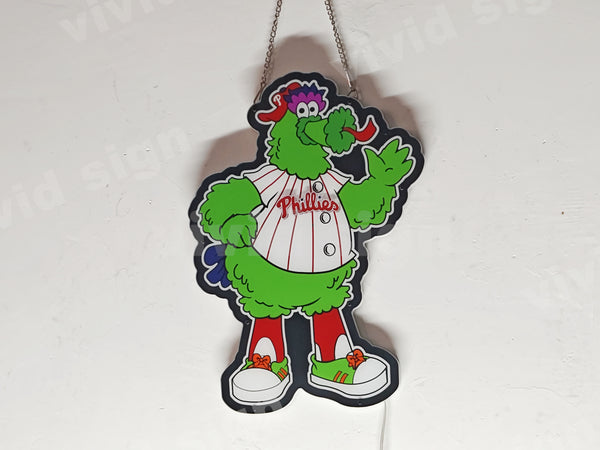 Philadelphia Phillies Phillie Phanatic Bird 3D LED Neon Sign Light Lamp