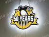 Pittsburgh Penguins 50 Years 1967-2017 3D LED Neon Sign Light Lamp