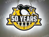 Pittsburgh Penguins 50 Years 1967-2017 3D LED Neon Sign Light Lamp