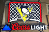 Pittsburgh Penguins Hockey Coors Light LED Neon Sign Light Lamp