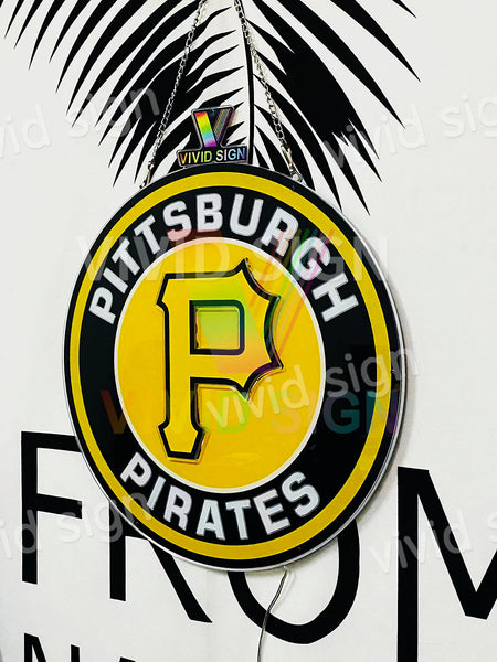 Pittsburgh Pirates 3D LED Neon Sign Light Lamp