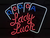 Poker Casino Neon Light Sign Lamp Real Glass Wall Decor