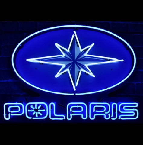 Polaris Motorcycles Garage Open Neon Light Sign Lamp With HD Vivid Printing