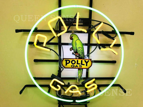 Polly Gas Gasoline Oil Gas Neon Light Sign Lamp With HD Vivid Printing