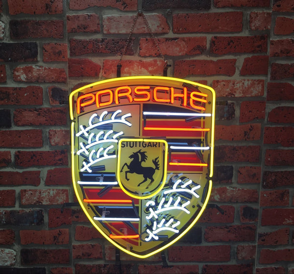 Porsche Sports Car Vehicle Automotive Neon Sign Light Lamp HD Vivid Printing