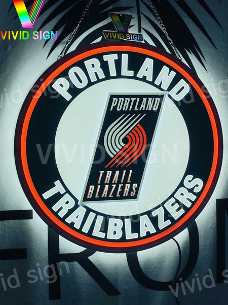 Portland Trailblazers 3D LED Neon Sign Light Lamp