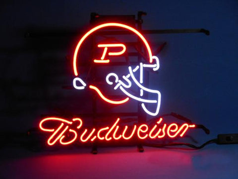 Purdue Boilermakers Budweiser Beer Neon Light Lamp Sign