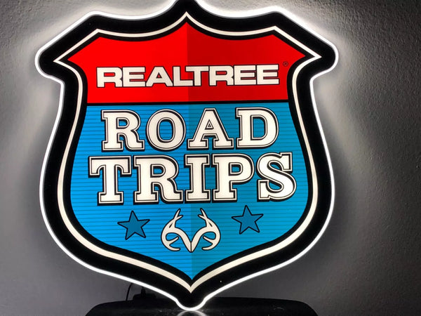 Realtree Road Trips 2D LED Neon Sign Light Lamp