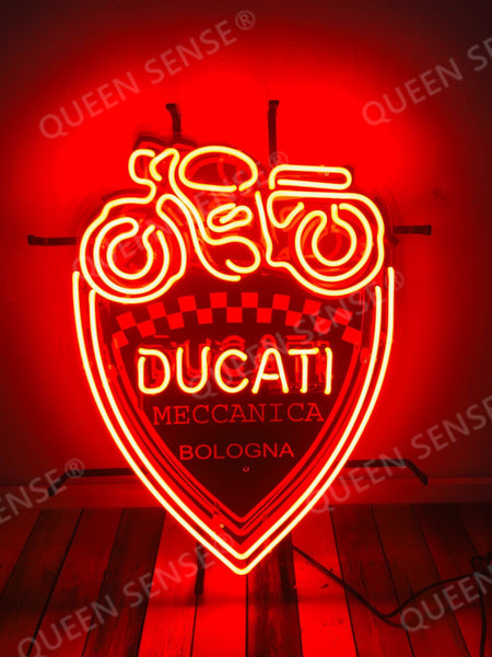 Ducati Meccanica Bologna Italian Motorcycles Neon Light Sign Lamp With HD Vivid Printing