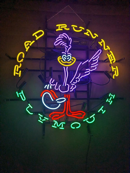 Road Runner Plymouth Car Auto Garage Neon Sign Light Lamp