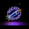 Rocket Diner Neon Light Sign Lamp Real Glass Wall Decor