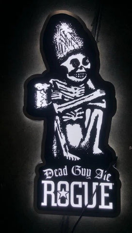 Rogue Dead Guy Ale Skull Beer Bar 2D LED Neon Sign Light Lamp