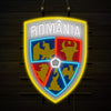 Romania National Football Team Logo Neon Light Sign Lamp