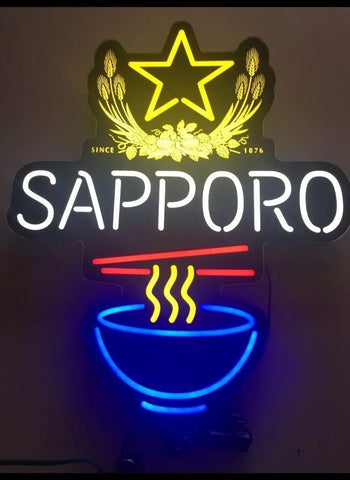 Sapporo Beer LED Neon Sign Light Lamp