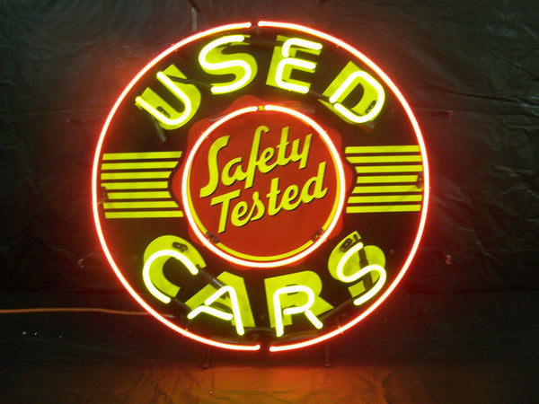 Safety Tested Used Cars Chevrolet Corvette Neon Light Sign Lamp HD Vivid Printing