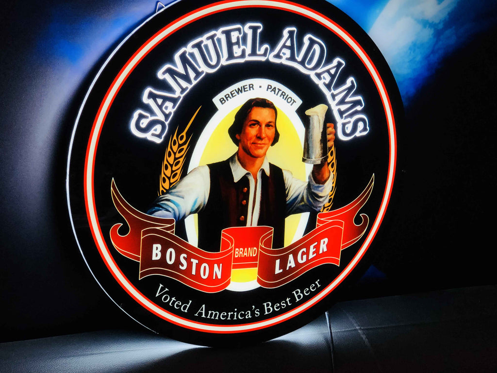 Samuel Adams Boston Lager Beer 2D LED Neon Sign Light Lamp – neonsign.us