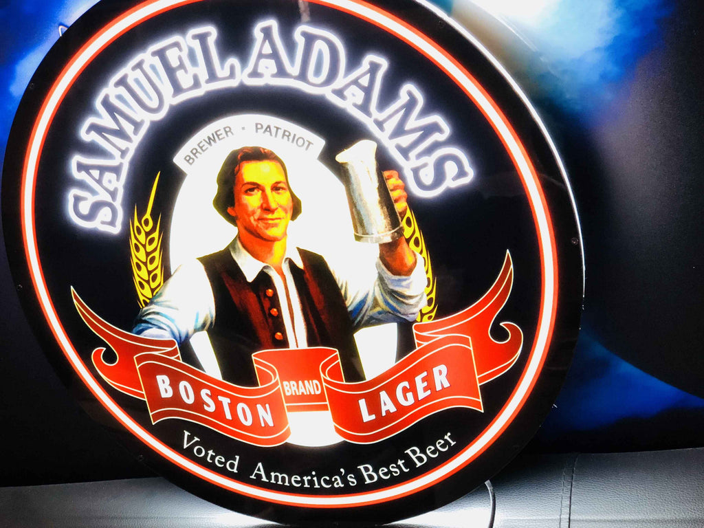 Samuel Adams Boston Lager Beer 2d Led Neon Sign Light Lamp