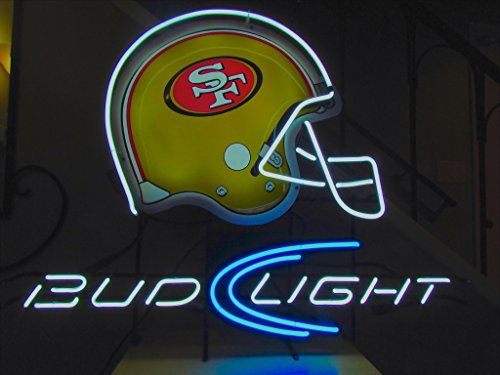 San Francisco 49ers Bud Light Helmet Neon Sign Light Lamp