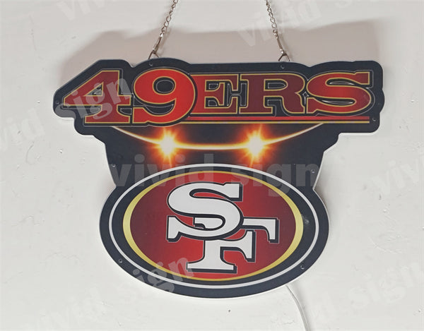 San Francisco 49ers Logo 3D LED Neon Sign Light Lamp