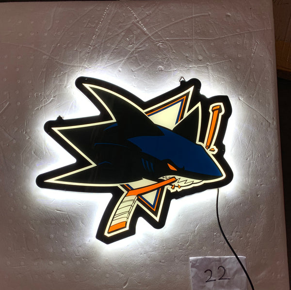 San Jose Sharks 2D LED Neon Sign Light Lamp