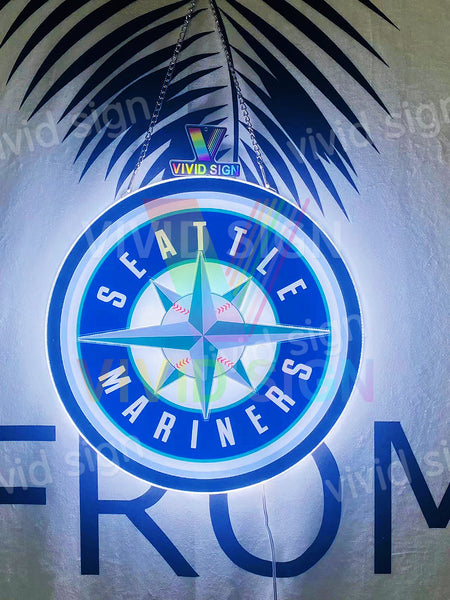 Seattle Mariners 3D LED Neon Sign Light Lamp