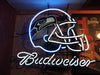 Seattle Seahawks Helmet Budweiser Beer Bar Neon Sign Light Lamp