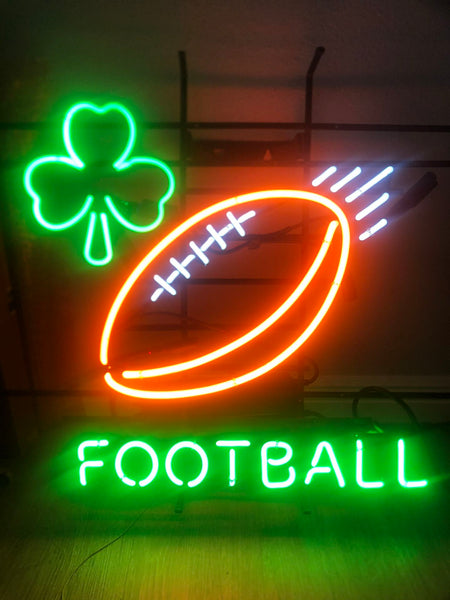 Shamrock Football Neon Sign Light Lamp