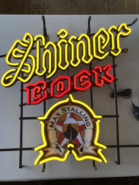 Shiner Bock Max Stalling Band Music LED Neon Sign Light Lamp With Dimmer