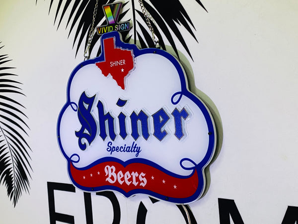 Shiner Bock Texas Beer 3D LED Neon Sign Light Lamp