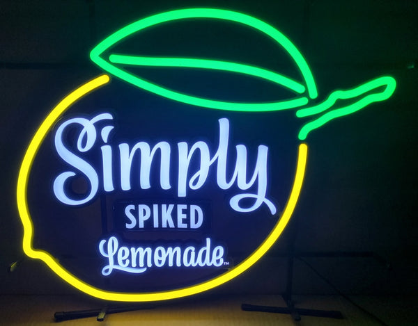 Simply Spiked Lemonade LED Neon Sign Light Lamp With Dimmer