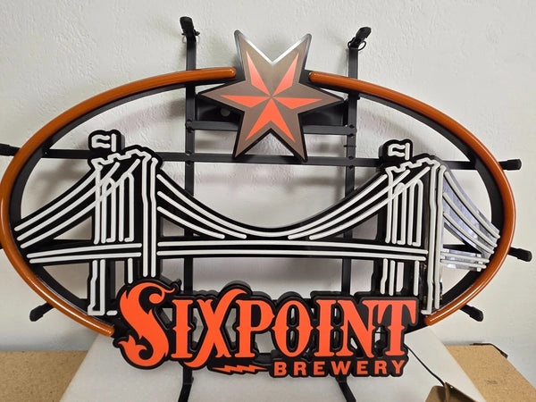 Six Point Sixpoint Star Bridge LED Neon Sign Light Lamp With Dimmer
