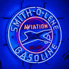 Smith-o-Lene Aviation Gasoline Gas Oil Neon Light Sign Lamp With HD Vivid Printing