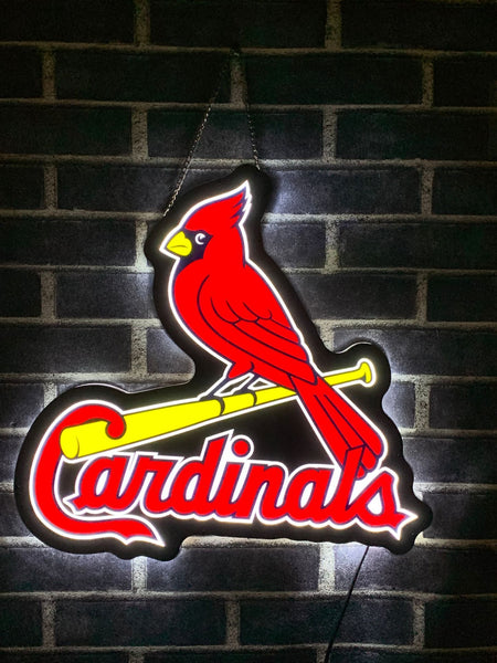 St. Louis Cardinals Baseball 3D LED Neon Sign Light Lamp