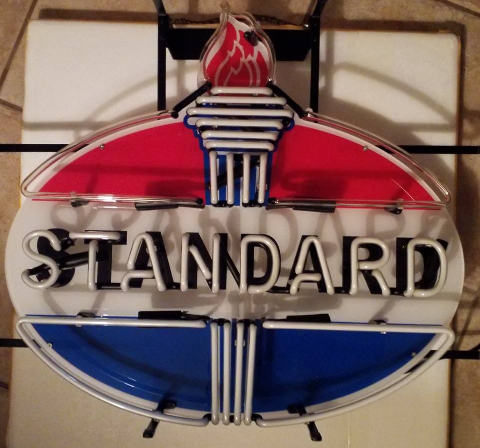 Standard Gasoline Crown Neon Light Sign