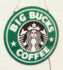 Starbucks Big Bucks Coffee Cafe 3D LED Neon Sign Light Lamp